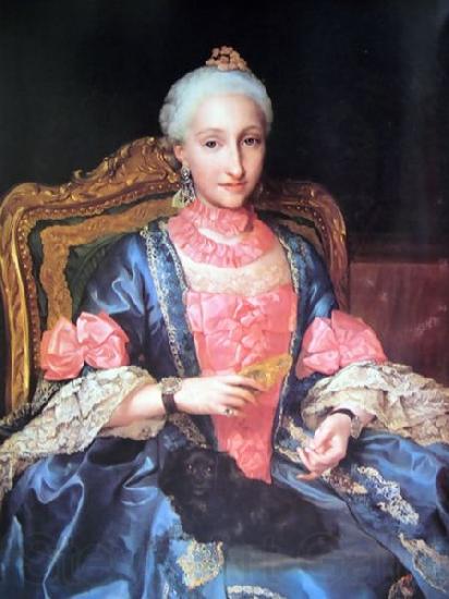 Anton Raphael Mengs Infanta Maria Josefa Norge oil painting art